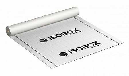 Ветро-влагозащитная пленка ISOBOX А 70 (70м²) (клеевая полоса)
